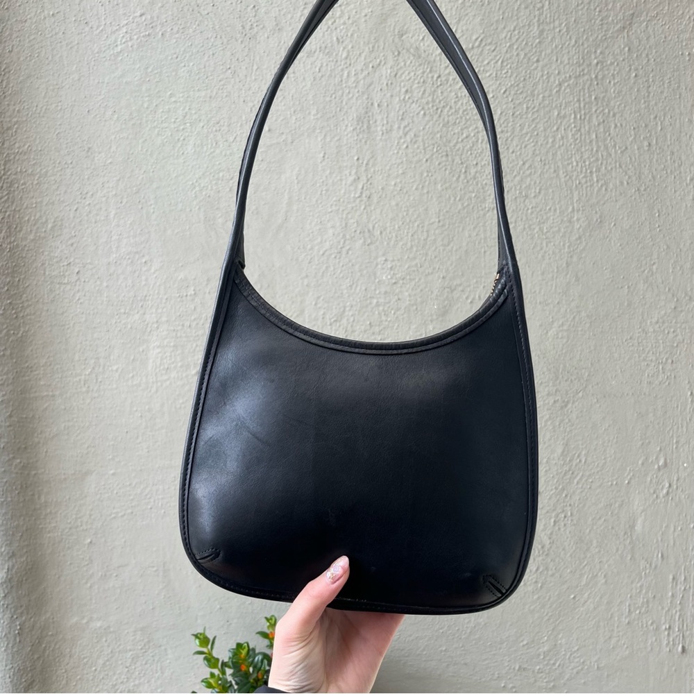 Coach vintage mini ergo zip black 9020 leather shoulder bag